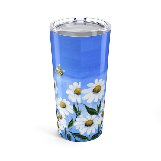 Bee & Daisy 20oz Tumbler - Vibrant Floral Design for Nature Lovers