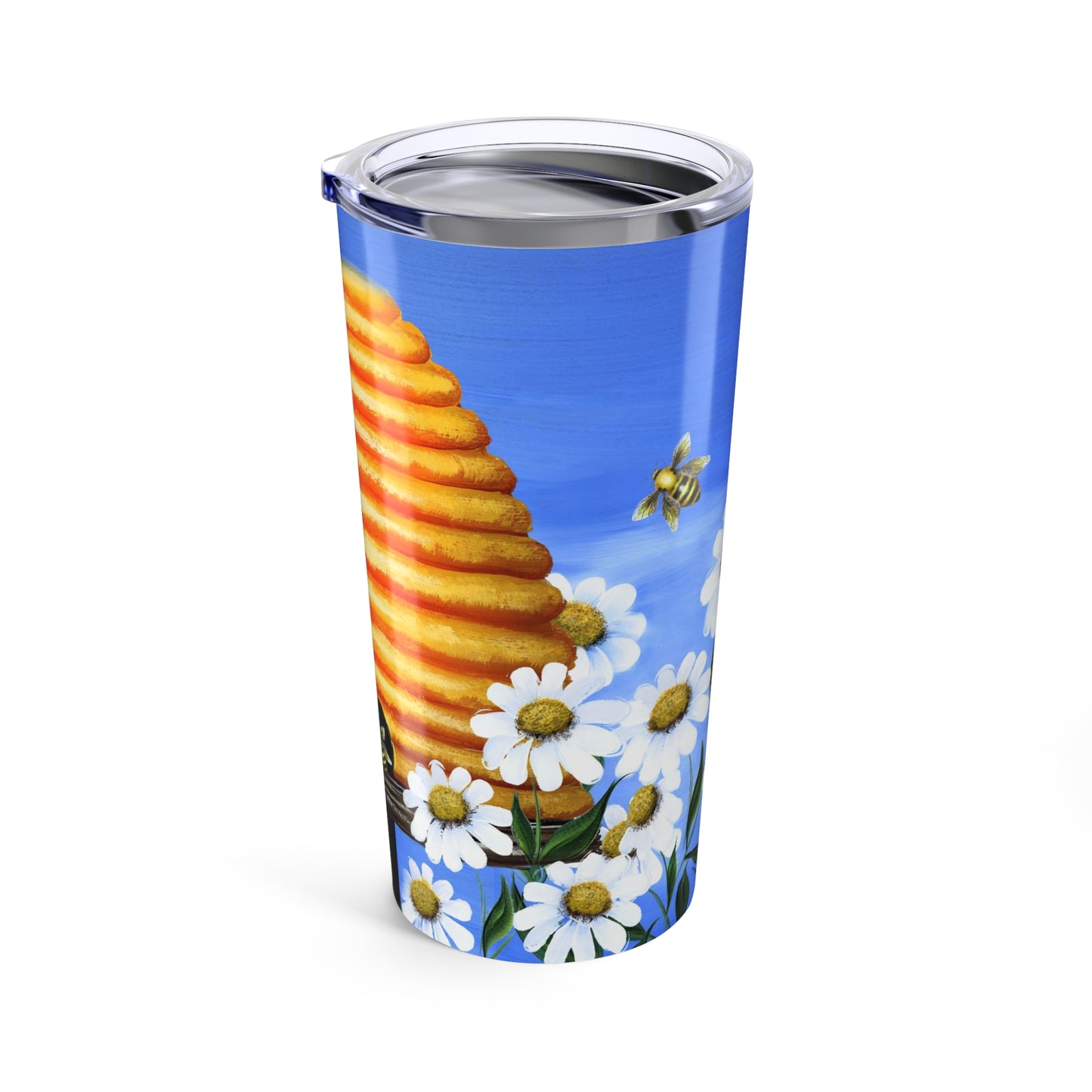 Bee & Daisy 20oz Tumbler - Vibrant Floral Design for Nature Lovers