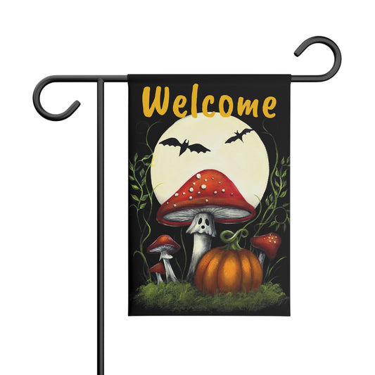 Welcome Fall Garden Banner, Outdoor Decor, Seasonal Garden Flag, Autumn Yard Sign, Pumpkin Welcome Sign, Thanksgiving Decoration